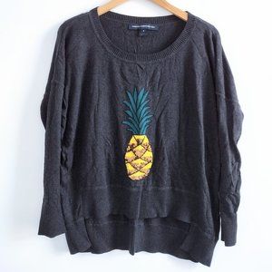 French Connection Pineapple Sweater/Jumper/Pullover (Charcoal Grey)